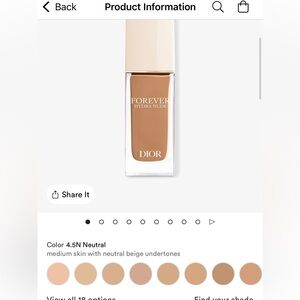 Dior Forever Hydra Nude Foundation - 4.5N Neutral